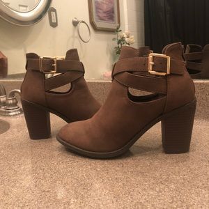Ankle Block Heel Booties